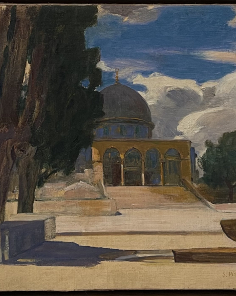 Samuel Hirszenberg 1865-1908. Dome of the Rock. 1908.  Oil on canvas. Tel Aviv Museum of Art.