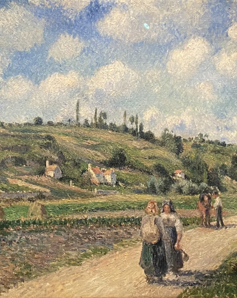 Camille Pissaro 1830-1903.  Landscape near Pontoise, the Auvers Road, 1881. Oil on canvas. The Israel Museum Jerusalem Photo Dan Daniel