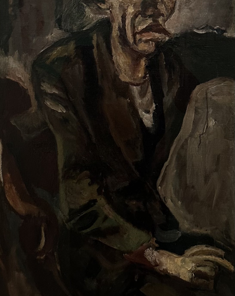 Chaim Soutine. 1893-1943. Self-Portrait, ca. 1916. Oil on canvas. Tel Aviv Museum of Art. Photo Dan