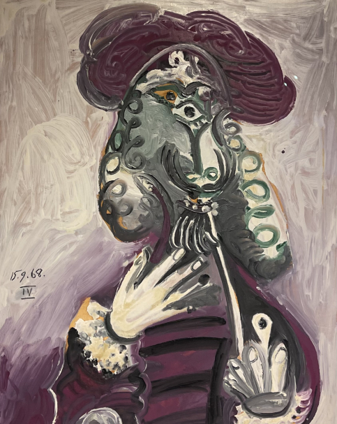 Pablo Picasso 1881-1973. Musketeer with a Pipe, 1968. Oil on panel. Tel Aviv Museum of Art. Photo Dan