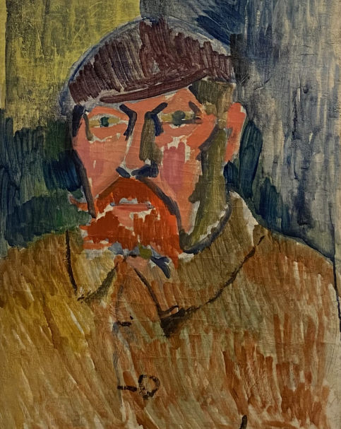 André Derain 1880-1954. Portrait of the father of the artist, 1900-1901.  Oil on canvas. Tel Aviv museum of art. Photo Dan