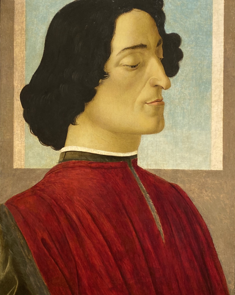 Sandro Botticelli ( Alessandro di Mariano Filipepi). 1445-1510. Portrait of Giuliano de’Medici). Accademia Carrara Bergamo.