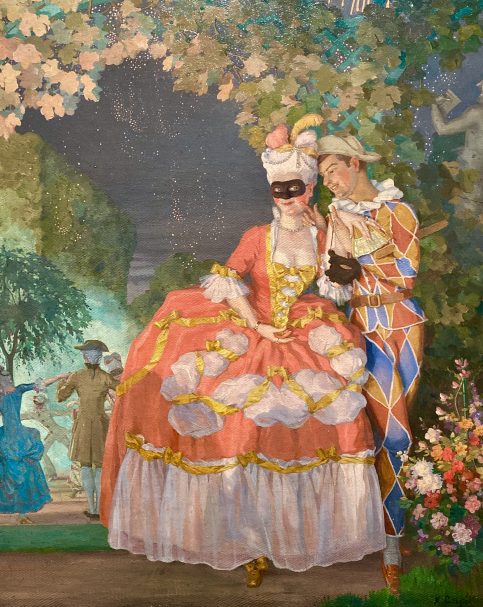 Konstantin Somov. Harlequin and Lady, 1921. Russian museum SPb