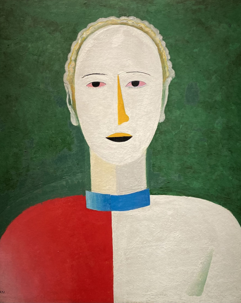 Kazimir Malevich 1879-1935. Female Portrait, 1928-1929. Oil on plywood. Donated in 1936 by the artist’s widow Natalia Malevich.  Photo Dan Daniel