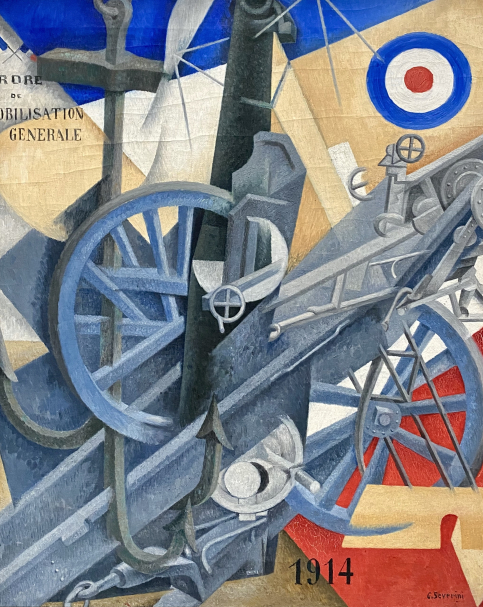 Gino Severini. Sculptural Sinthesis of the idea of War. 1915.   Pinakothek der moderne. Munich.