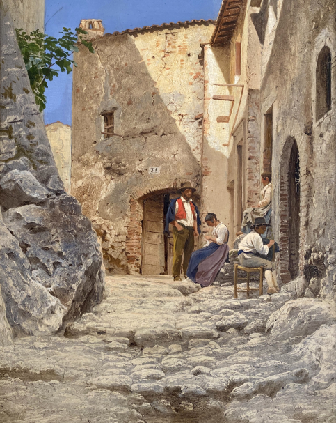 Fedor Bronnikov. 1827-1902. Street of the Italian city. Russian Museum