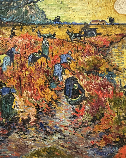 Vincent Van Gogh. The red vineyard at Arle(Montmajour).1888. Pushkin State Museum of Fine Arts. Moscow.