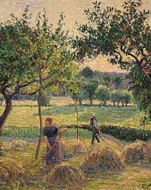 Camille Pissaro 1830-1903.  Bountiful Harvest, 1893. Oil on canvas.  The Israel Museum Jerusalem Photo Dan Daniel