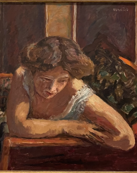 Pierre Bonnard 1867-1947. Woman Leaning, ca. 1910. Oil on canvas.  Private collection  Photo Dan Daniel