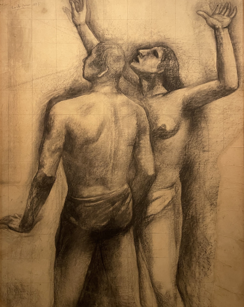 Carlo Carra. 1881-1966.  Two Figures: Man and Woman. 1938-1939. Museo del Novecento. Milano.