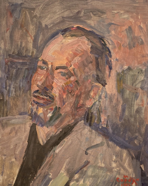 Martiros Sarian. Portrait of the writer John Steinbeck. 1963.  Sarian Family collection. M.Sarian House Museum. Yerevan.