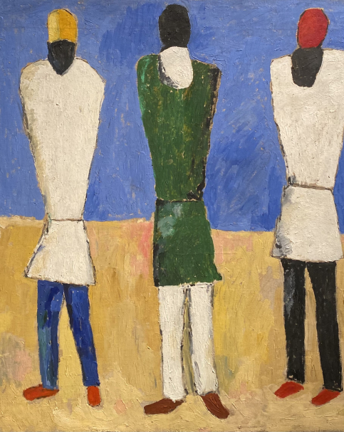 Kazimir Malevich 1879-1935. Peasants, 1928-1929. Oil on Canvas.  Donated in 1936 by the artist’s widow Natalia Malevich.