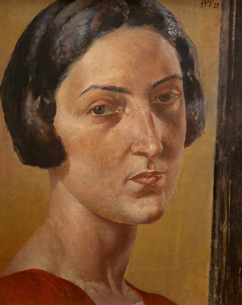 Kuzma Petrov-Vodkin. Portrait of Lyubov Erenburg. 1924. Russian museum SPb