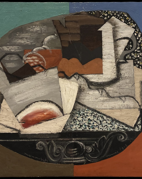 Louis Marcoussis 1878-1941. Mimes II, 1928. Oil  on canvas. Tel Aviv Museum of Art. Photo Dan