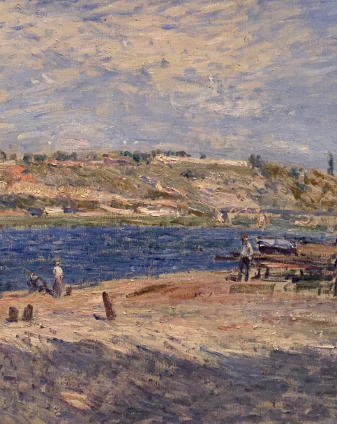 Alfred Sisley. Riverbank at Saint-Mammes. 1884. Hermitage. Photo Dan Daniel