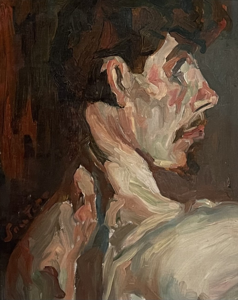 Chaim Soutine. 1893-1943. Portrait of a Man’s Head, 1913. Oil on canvas. Tel Aviv Museum of Art. Photo Dan