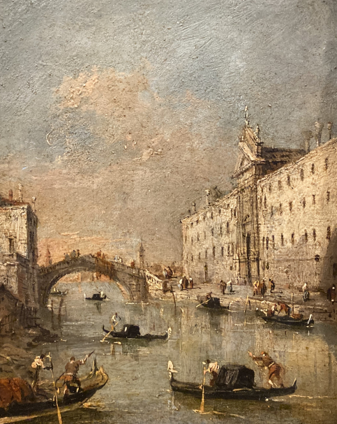 Francesco Guardi. The Rio dei Mendicanti. 1785-1790. Accademia Carrara. Bergamo.