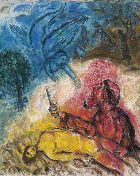 Marc Chagall. The Sacrifice of Isaac. 1960-1966. Oil on canvas. The National Marc Chagall museum. Nice.