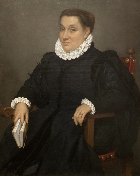 Giovan Battista Moroni (1520/1524 circa- 1579). Portrait of a Lady with a book. 1570 circa. Accademia Carrara. Bergamo