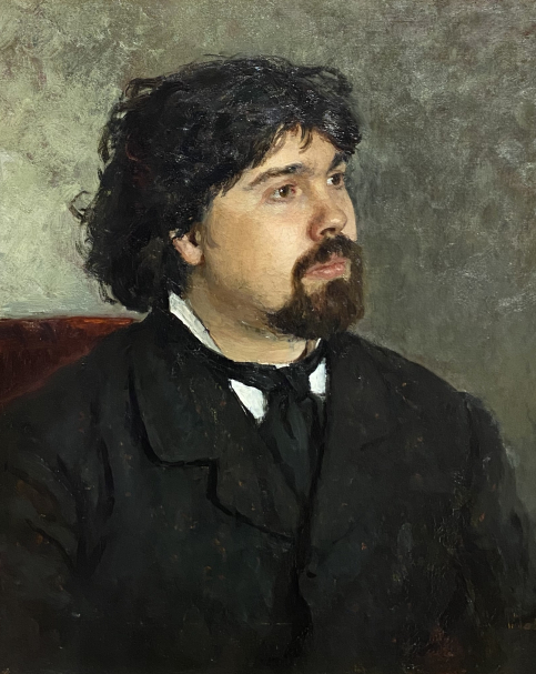 Ilya Repin. Portrait of V.I. Surikov. 1877. State Tretyakov Gallery.