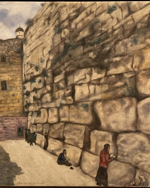 Marc Chagall 1887-1985. The Wailing Wall, 1932.  Oil on canvas. Tel Aviv museum of art. Photo Dan