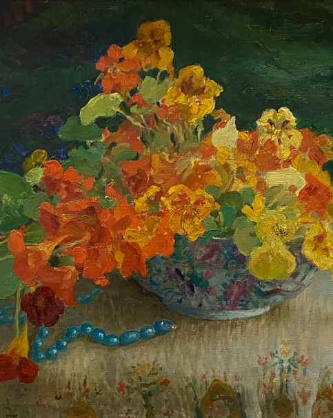 Pianos Terlemezian. Still life. Flowers. 1923. National art gallery of Armenia. Yerevan