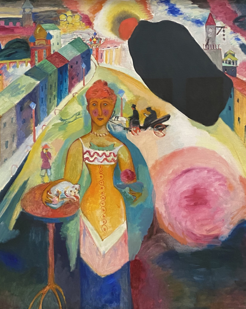 Wassily Kandinsky. Lady in Moscow, 1912. Lenbachhaus, Munich