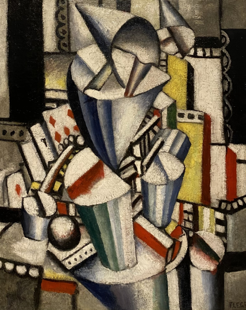 Fernand Leger 1881-1955. The Clown ( The Circus ), 1918. Oil on canvas. The Moshe and Sara Mayer Collection. Tel Aviv Museum of Art. Photo Dan