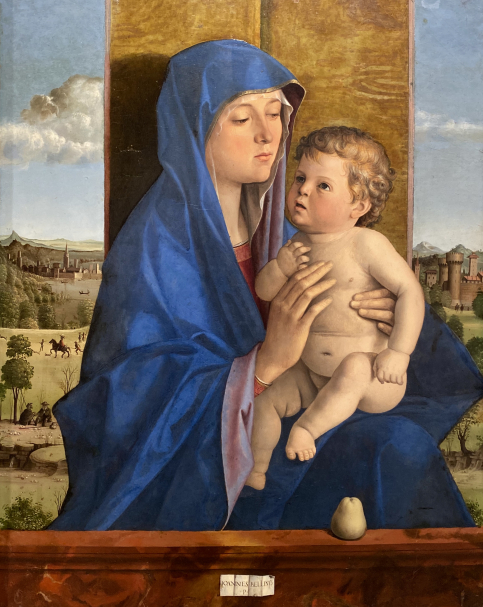 Giovanni Bellini. Madonna and Child(Called Madonna of Alzano). 1485-1487. Accademia Carrara. Bergamo