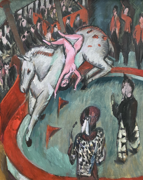 Ernst Ludwig Kirchner.  Circus (Girl Circus Rider) 1913. Pinakothek der moderne. Munich