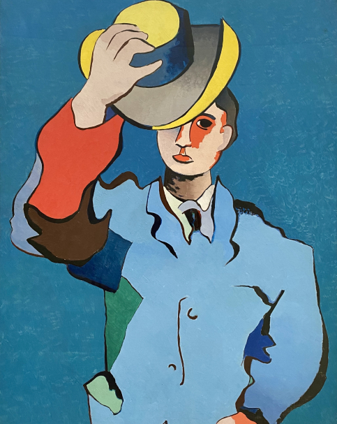 Jean Helion. Man with yellow hat, 1944. Lenbahhaus. Munich