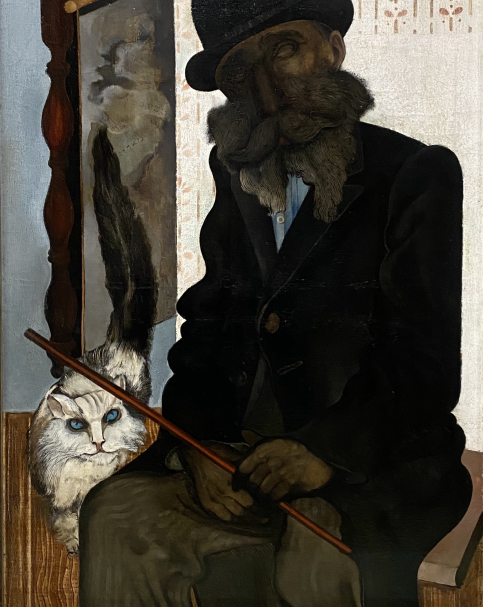 Jankel Adler. Mr. Cleron, the Cat Breeder. 1925. Pinakothek der moderne. Munich.