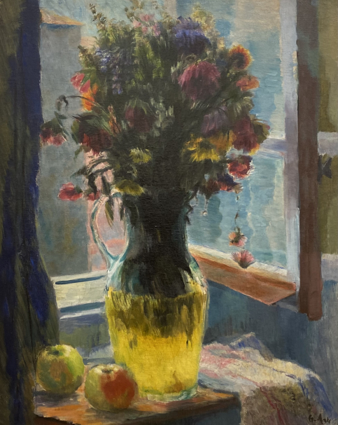 Vladimir Lebedev 1891-1967. Bouquet at the window. 1934.  Oil on canvas. Russian museum SPb. Photo Dan