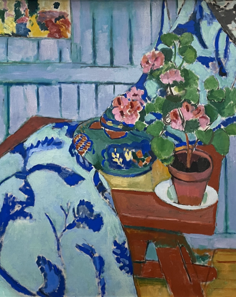 Henri Matisse. Still life with geraniums,1910. Munich, Pinakothek der moderne