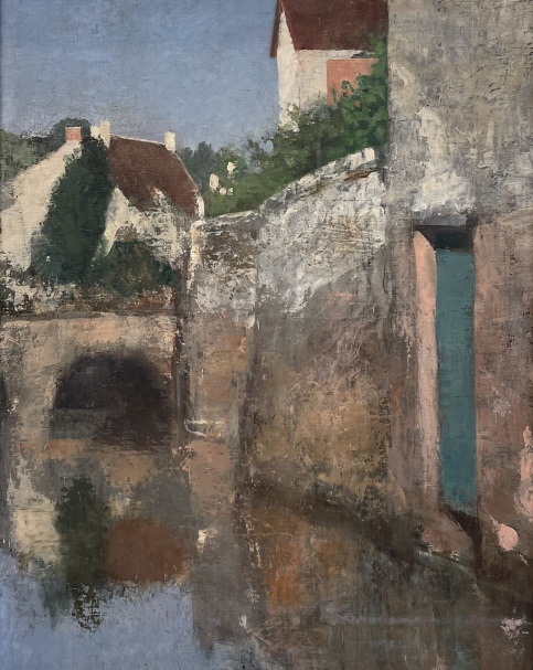 Lakovos Rizos (1849-1926). Houses on a Canal, after 1900. Oil on canvas. National Gallery (Athens). Photo: Dan Daniel