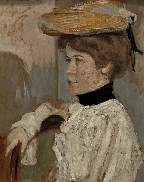 Edouard Vuillard 1868-1940  France Woman in a Straw Hat 1906