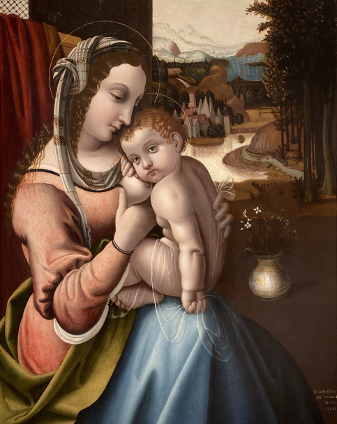 Bernardino de’ Conti.  Nursing Madonna. 1501.  Accademia Carrara. Bergamo