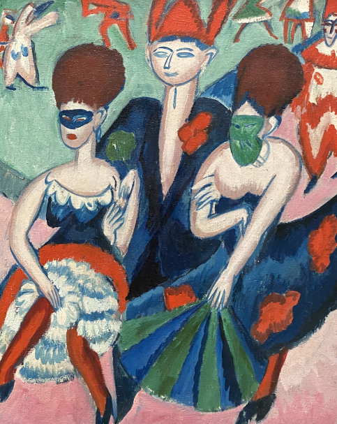 Ernst Ludwig Kirchner. The Masked Ball (Masks on the street) 1910. Pinakothek der moderne. Munich.