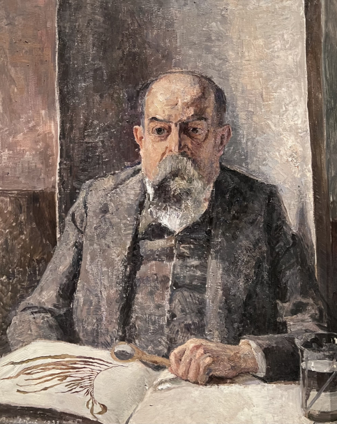 Ettore Beraldini 1887-1965. Ritratto di Achille Forti. 1935. Oil on panel. GALLERIA D'ARTE MODERNA ACHILLE FORTI, Verona. Photo Dan Daniel