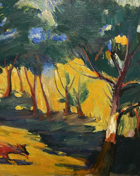 Martiros Sarian. In the Grove of the Sambek bank. 1909. Oil on canvas. M.Sarian House Museum. Yerevan