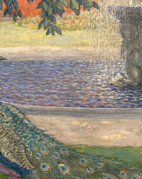 Alexander Gaush. 1873-1947. Peacocks at a fountain. 1911. Russian museum SPb.