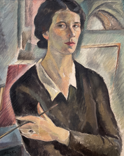 Aglaia Papa. 1904-1984. Self-portrait , c. 1932. Oil on canvas. National Gallery (Athens).