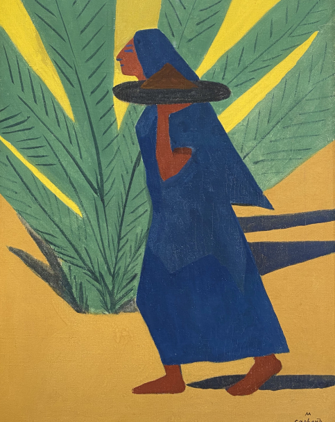 Martiros Sarian. Walking woman. 1911. Tempera on canvas.  M.Sarian House Museum. Yerevan.