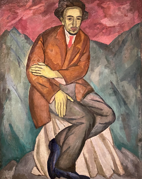 Robert Falk. Fabby on the background of the mountains. 1911. Collection of Valentin Shuster, St. Petersburg