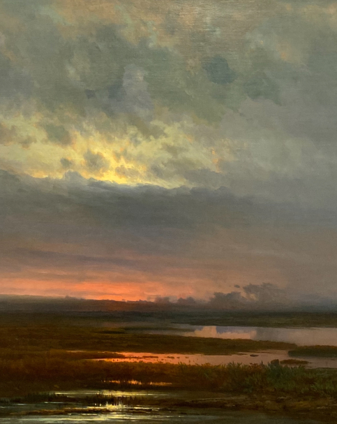 Alexei Savrasov 1830-1897. Sunset over a swamp, 1871.   Oil on canvas. Russian Museum in Saint Petersburg.  Photo Dan