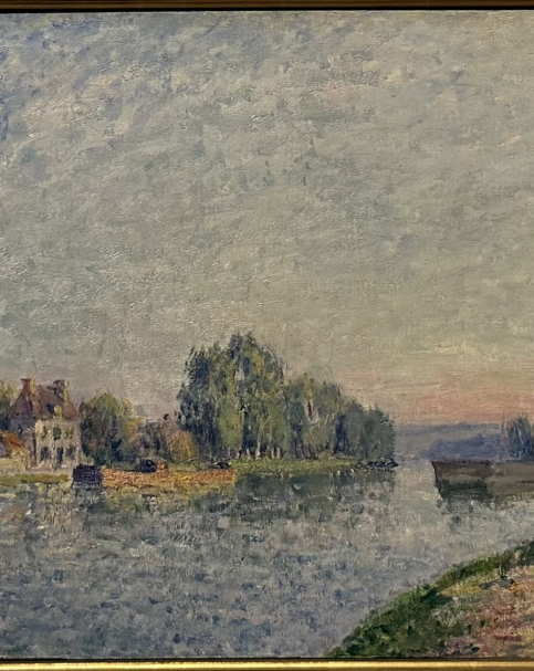 Alfred Sisley 1839-1899. The Loing at St. Mammès, 1884. Oil on canvas. Moshe and Sara Mayer Collection. Tel Aviv Museum of Art. Photo  Dan