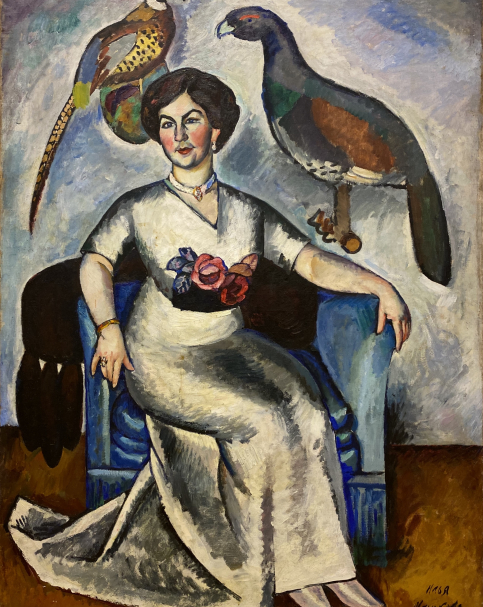 Ilya Mashkov. Portrait of a Lady with Pheasants. 1911. Russian museum SPb