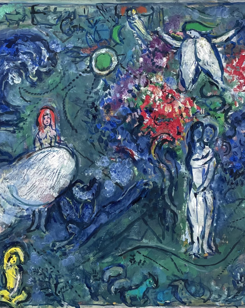 Marc Chagall Etude pour Le Paradis 1961