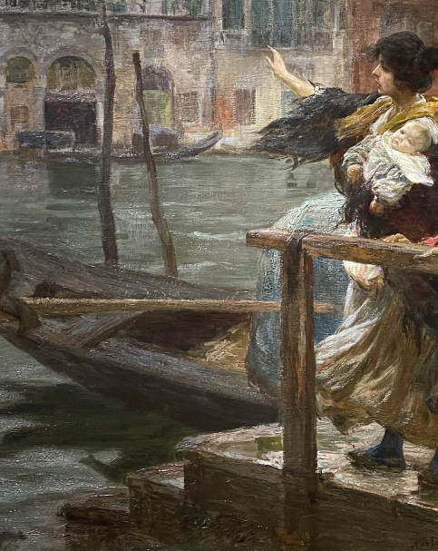 Alessandro Milessi. 1856-1945. Crossing (The Sailor’s Departure). 1901. Oil on canvas. Gallerie d’Italia. Milano.