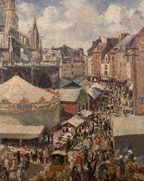 Camille Pissarro. The Fair in Dieppe, Sunny Morning. 1901. Hermitage. Photo Dan Daniel